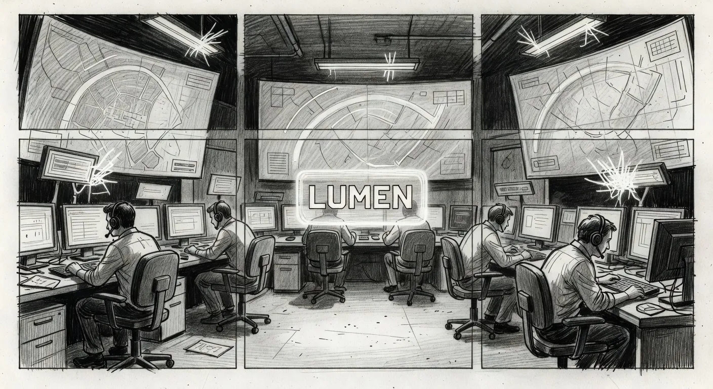LUMEN Revelation at GCHQ control room, 2057