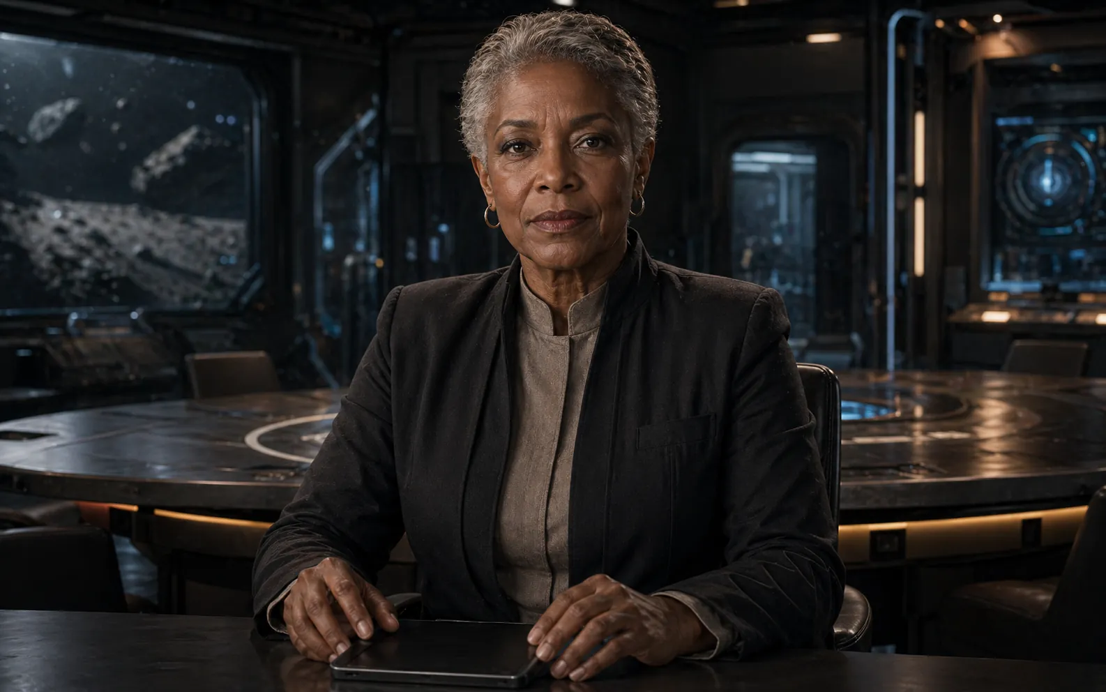 Administrator Oyelaran in the Ceres council chamber.