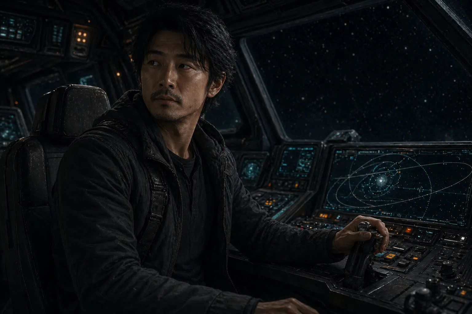 Jin Sato at Intrepid's navigation controls.